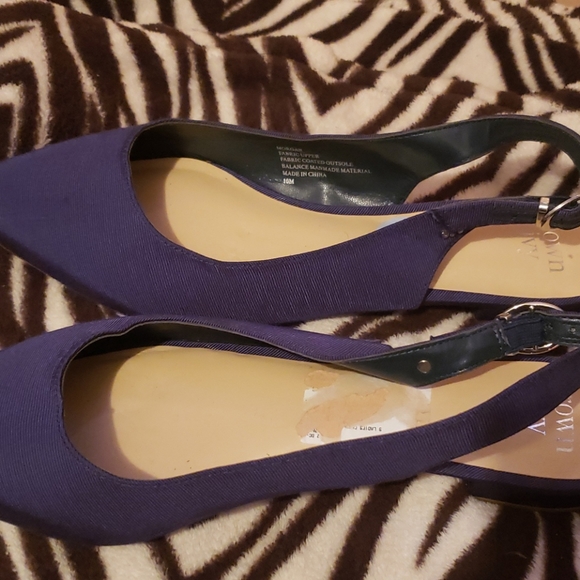 Navy blue flats - Picture 3 of 5